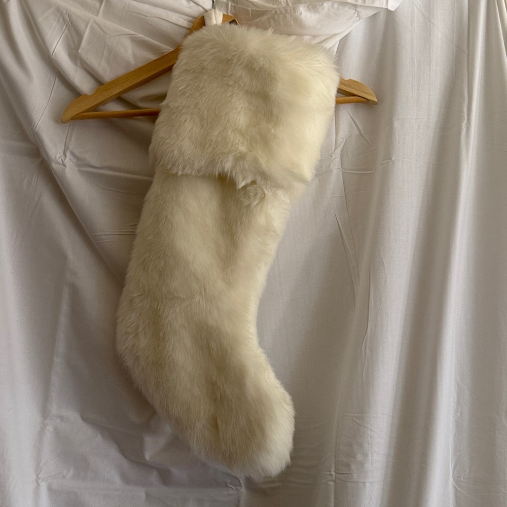 Faux Fur Christmas Stocking byNicole MillerHome
